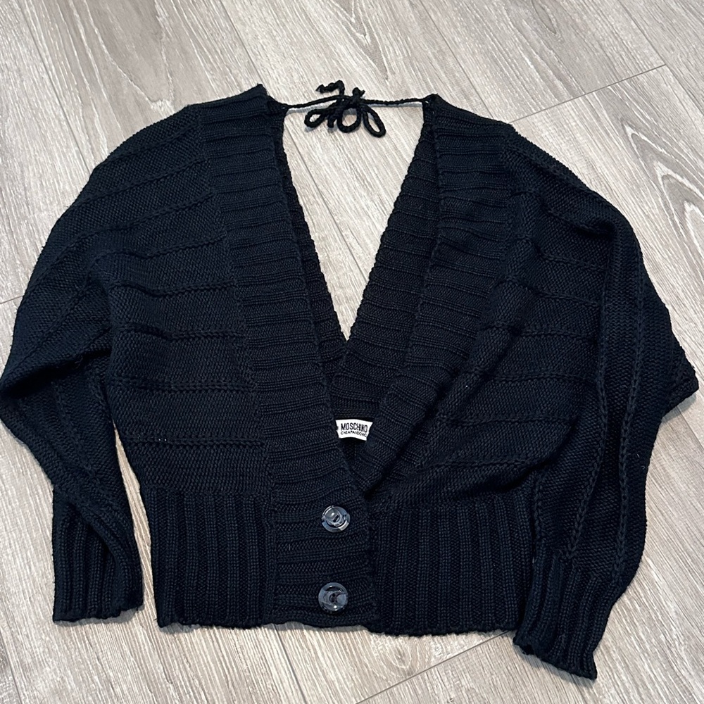 Moschino Cheap and Chic Black Women's Knit Cardigan
